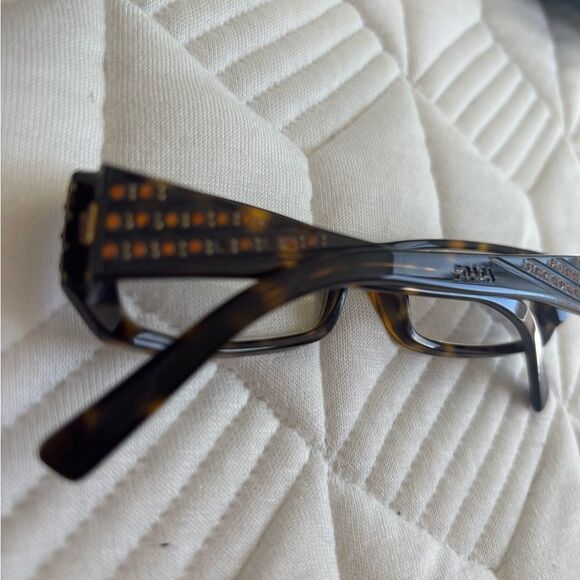 Prada Eyeglasses VPR 07L 2AU-1O1 Crystals eyewear Rhinestones glasses Frames main image 7
